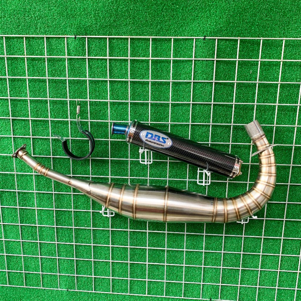 Knalpot Satria 2Tak Lumba Hiu Kolong Samping DBS Thailand