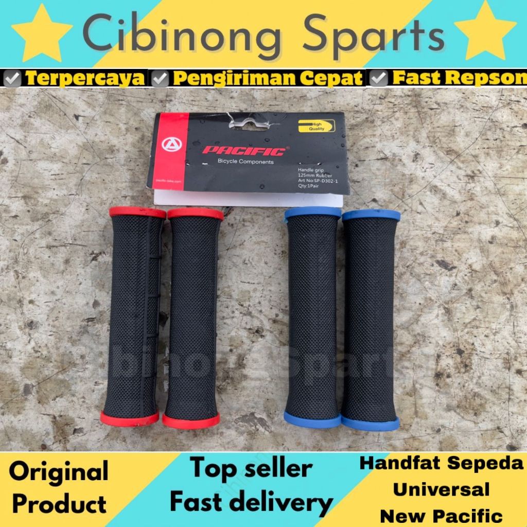 Handfat Warna Handgrip Sepeda Sarung Stang Sepeda Pacific Universal Sepeda Anak BMX MTB Gunung Fixie