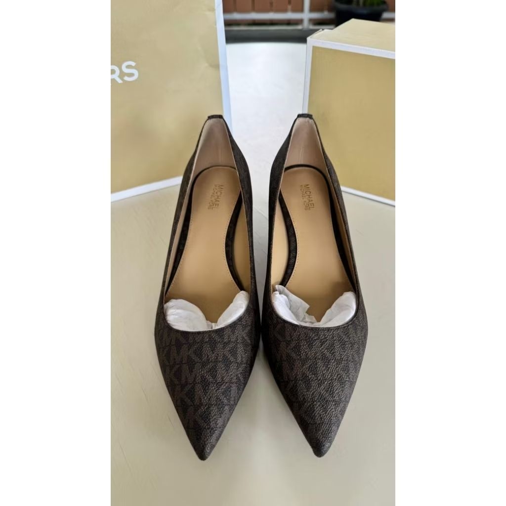 Michael Kors Women Shoes Alina Flex Logo Kitten Pump - brand new
