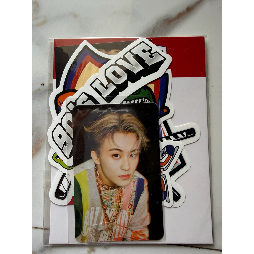 luggage sticker plus photocard mark nct 2020 90’s love
