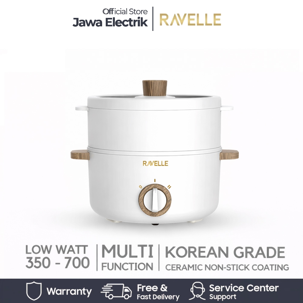 Ravelle Panci Listrik Multicooker - Panci Portable Multifungsi 1.5L