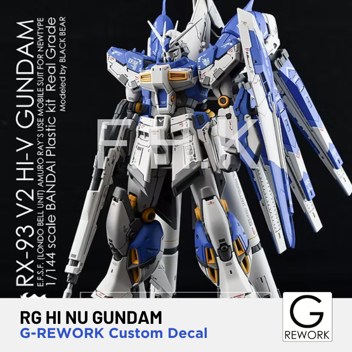 G-Rework RG Hi Nu Gundam Custom Water Decal
