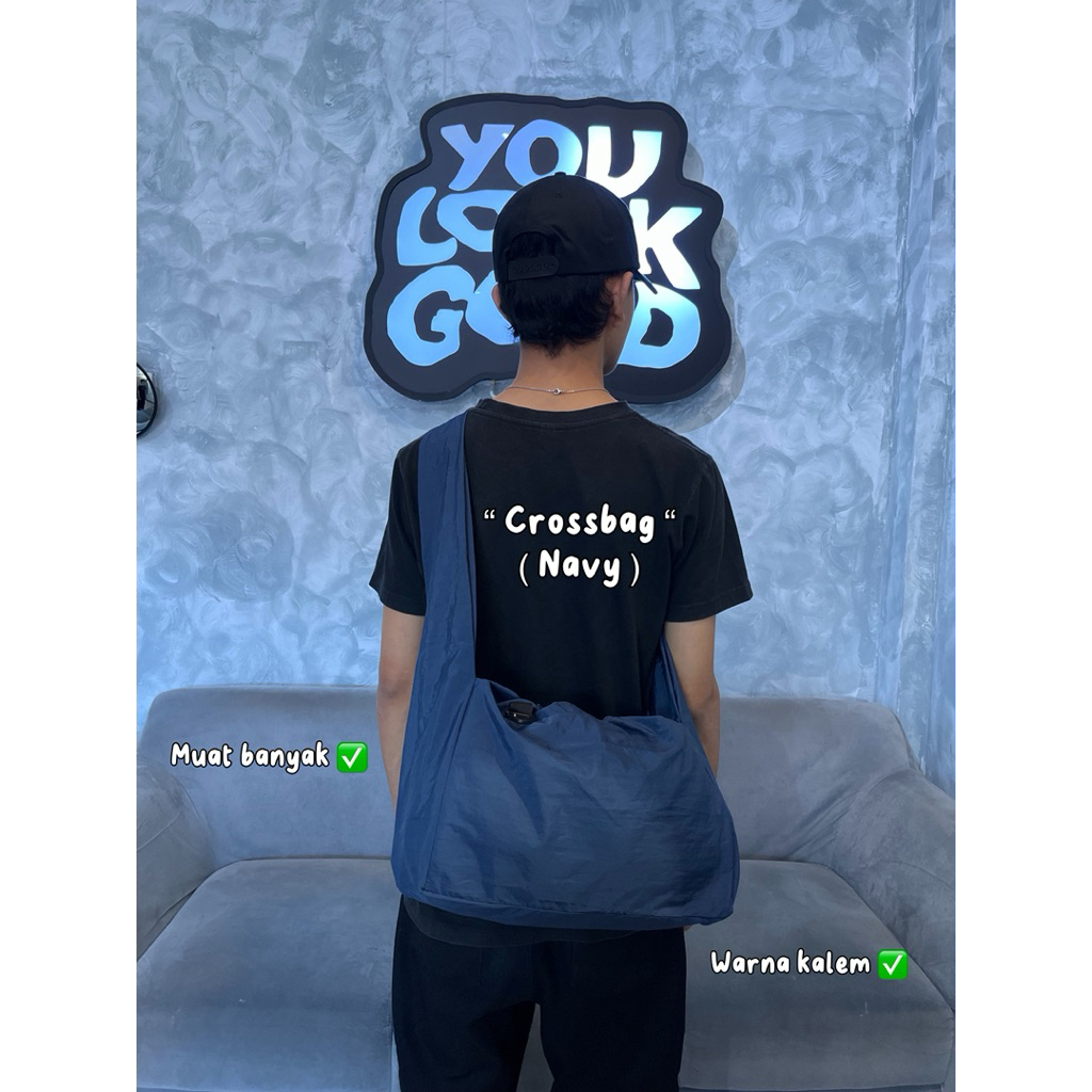 Tas Selempang Original Bahan Parasut - Crossbag Original