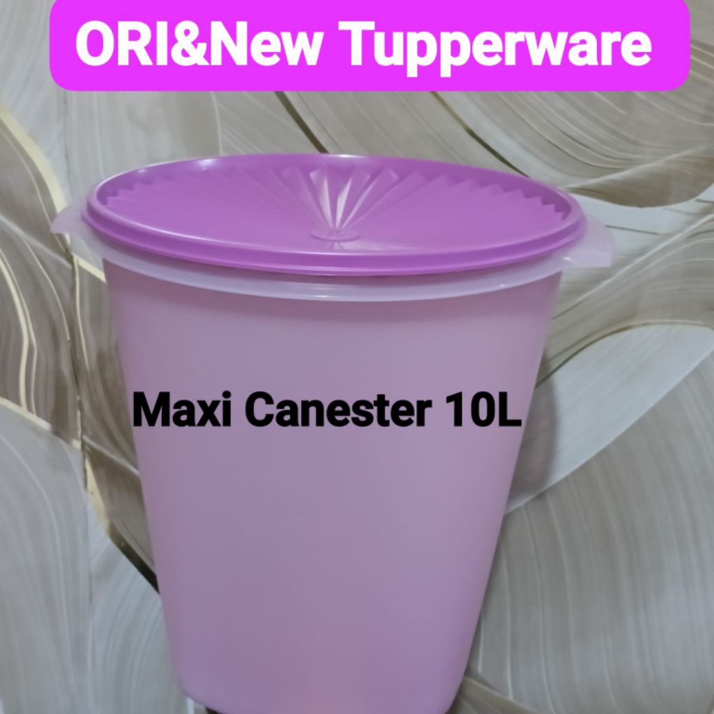 Tupperware Maxi Canester 5,5L Peach(1)-Toples Jumbo ORI Tupperware