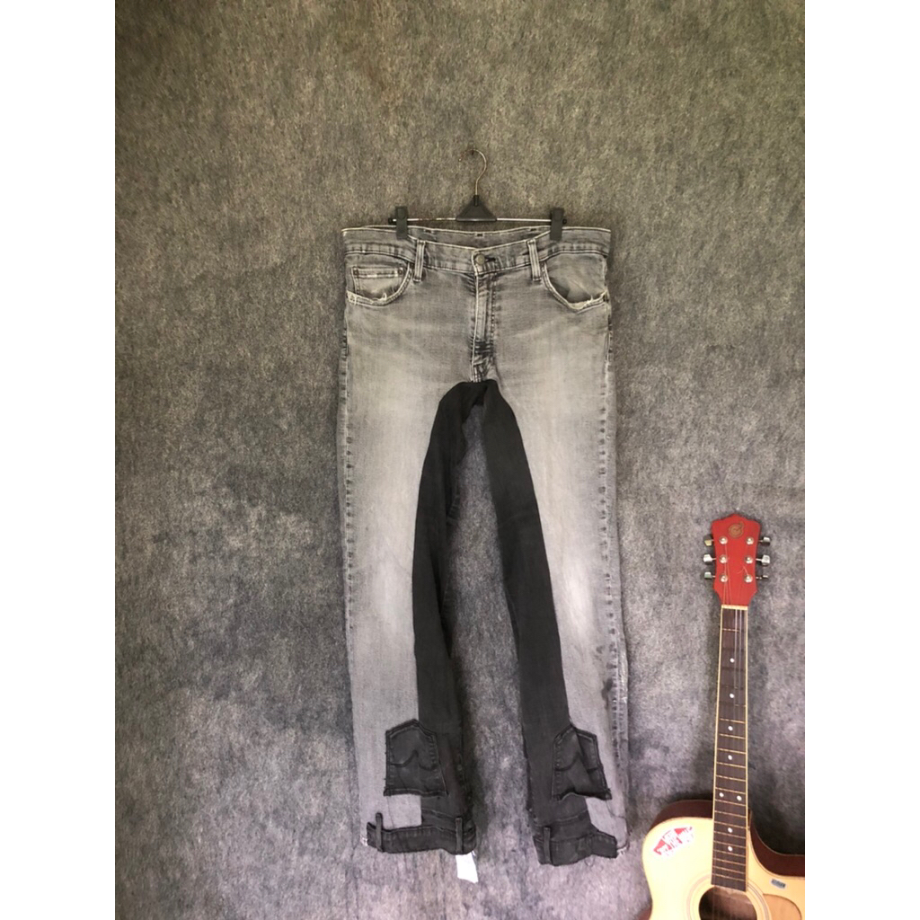 Celana Jeans Levi’s Rework 511 custom hand made sashiko Original High Waist Vintage Fit Premium seco