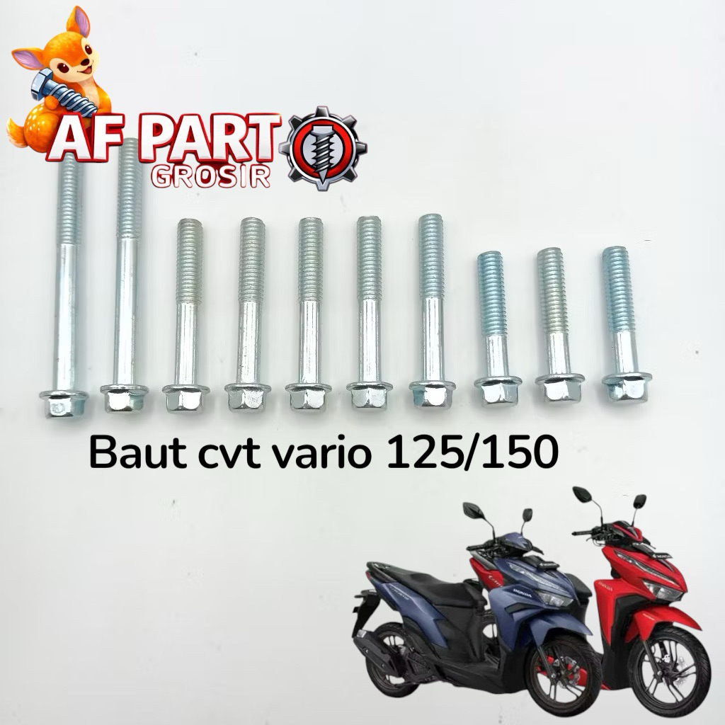 1 Set Baut Blok CVT HONDA Vario 150 Vario125 Baut CVT HONDA VARIO 125/150 Original Parts