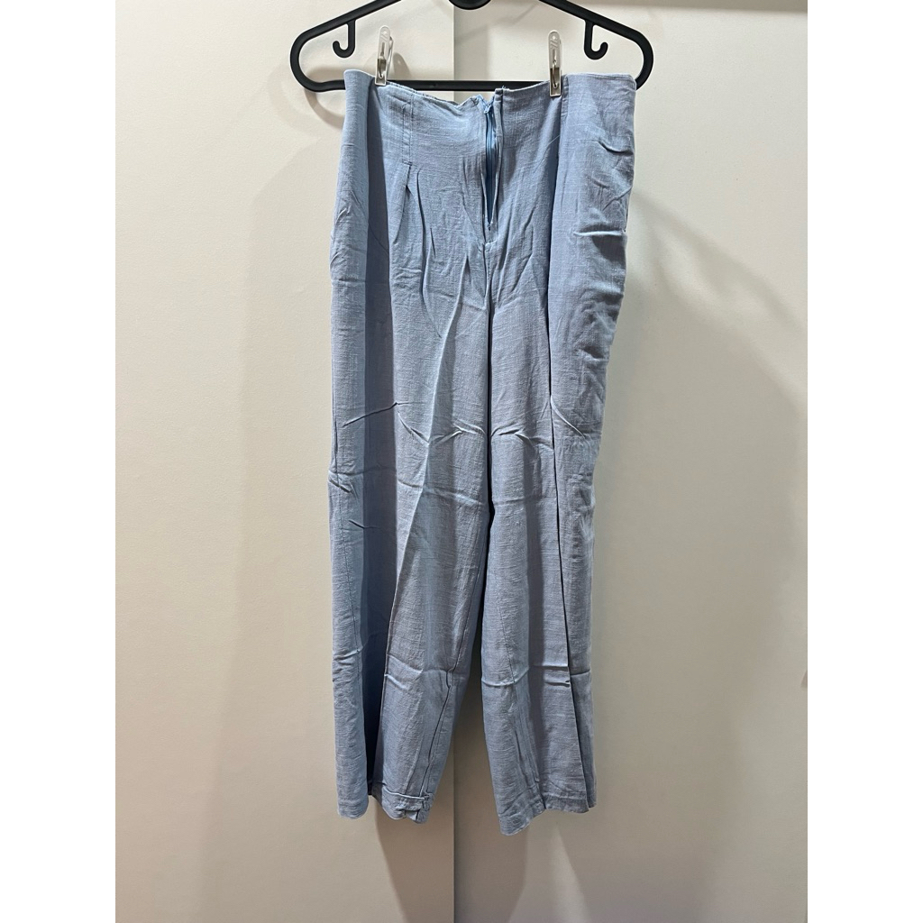 Preloved celana linen biru