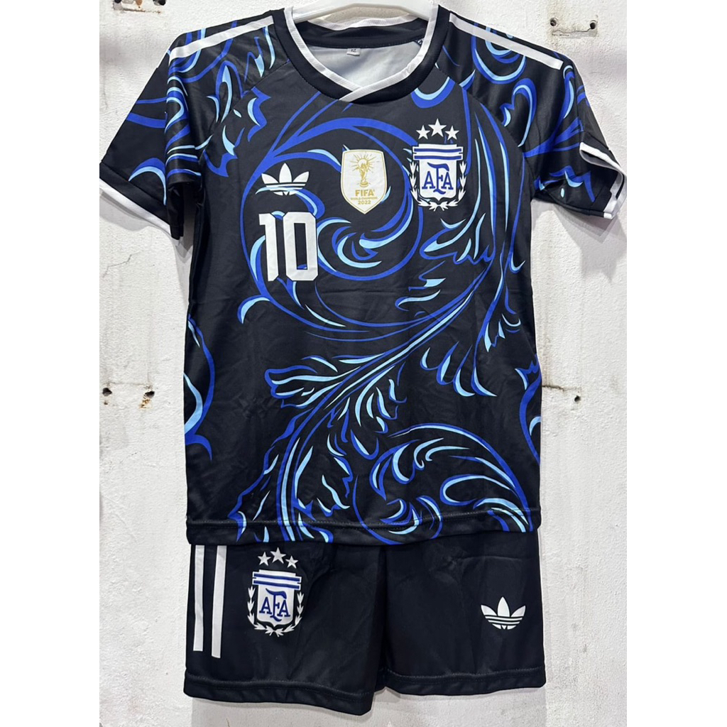 Setelan jersey bola anak argentina Jersey leo messi anak