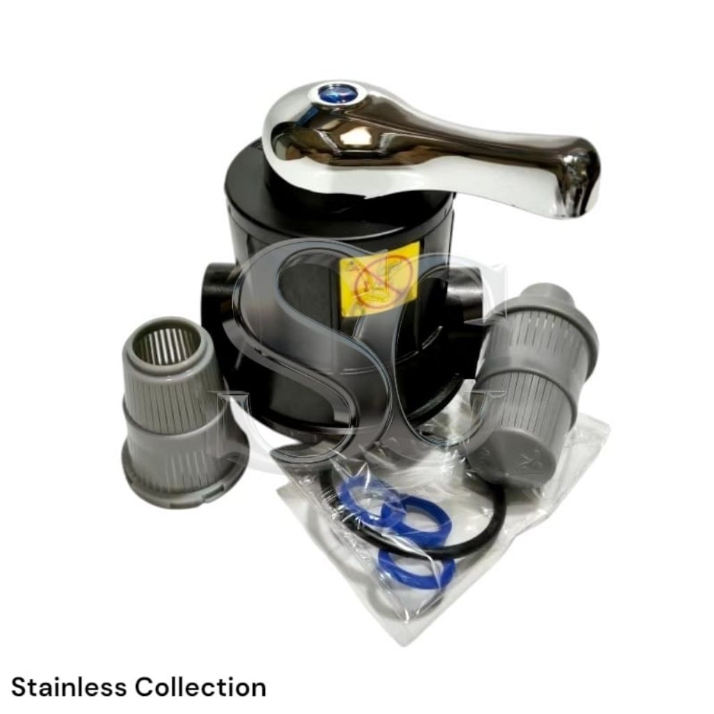FRP Head three way Valve | kepala tabung FRP3way Valve / kepala FRP 1054 head Valve manual