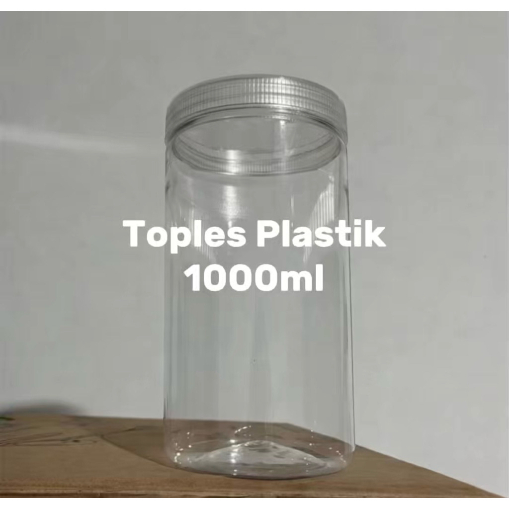 TOPLES PLASTIK 1000 ml / TOPLES KUE BENING / TOPLES KACANG BENING / TOPLES TABUNG SILINDER BENING 10