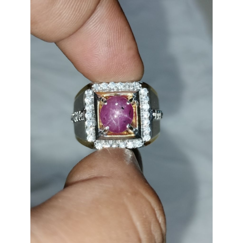 Natural ruby star no heat