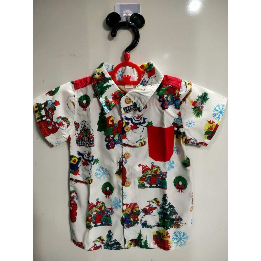 Preloved Kemeja Natal Anak