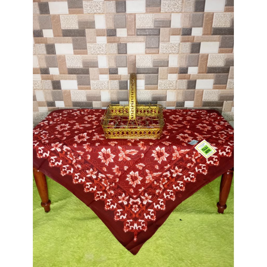 TAPLAK MEJA BATIK KEMBANG TAPLAK MEJA GURU TAPLAK MEJA KANTOR TAPLAK MEJA SEKOLAH KAIN KATUN HALUS M