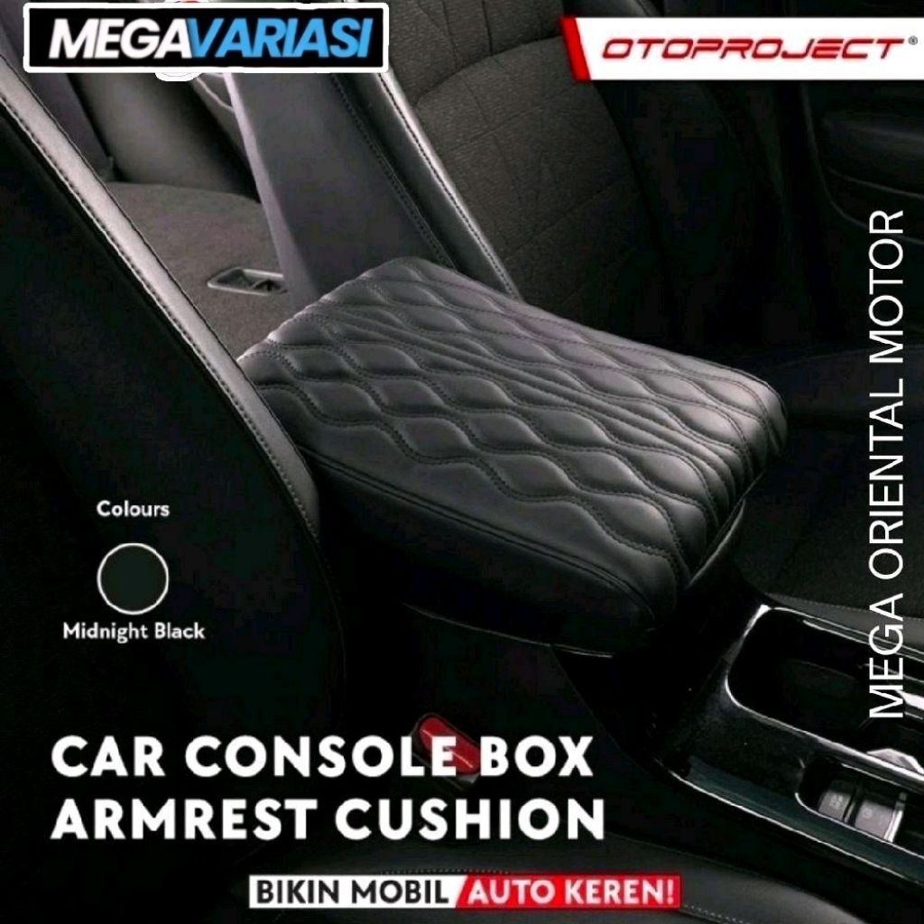 Otoproject - Bantalan Console Box Universal Mobil / Car Console Armrest Cushion Warna Hitam
