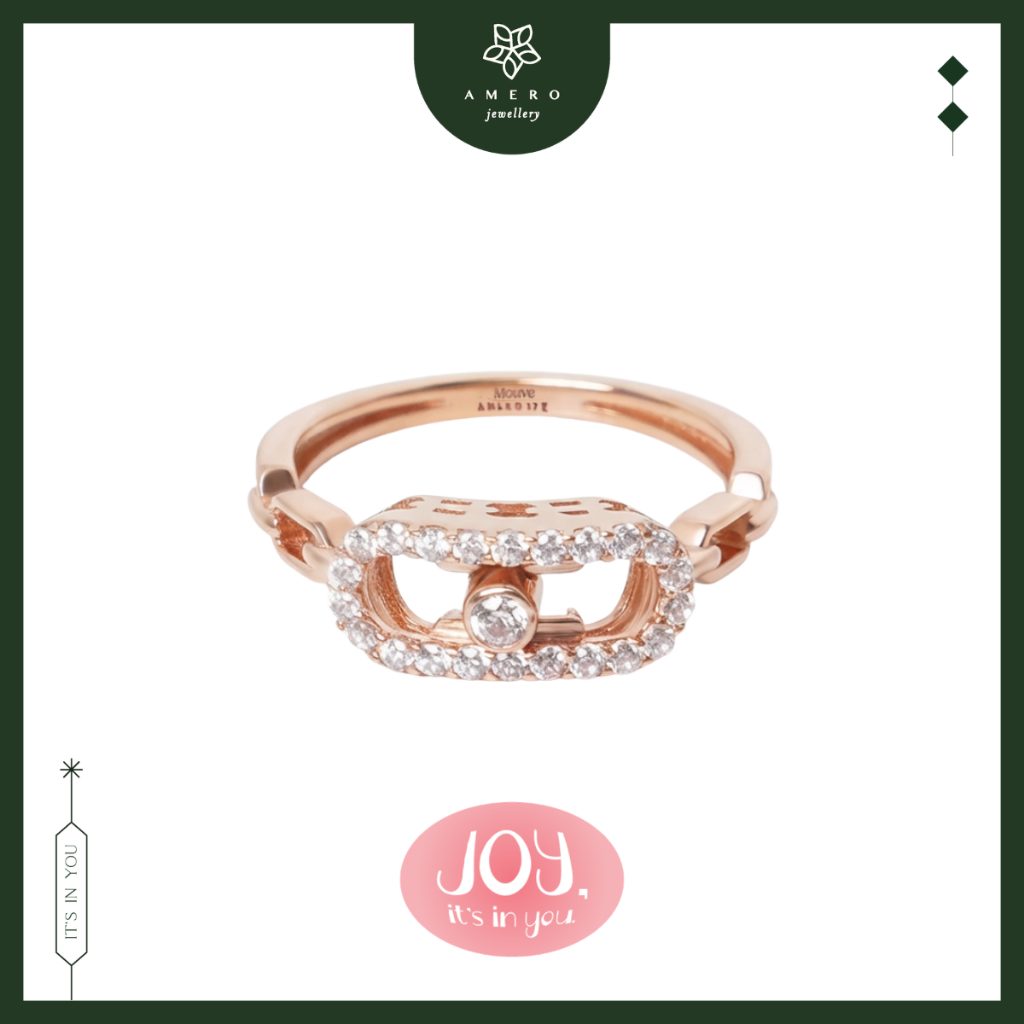 Cincin Emas 17K Mouve MR-31 Amero Jewellery