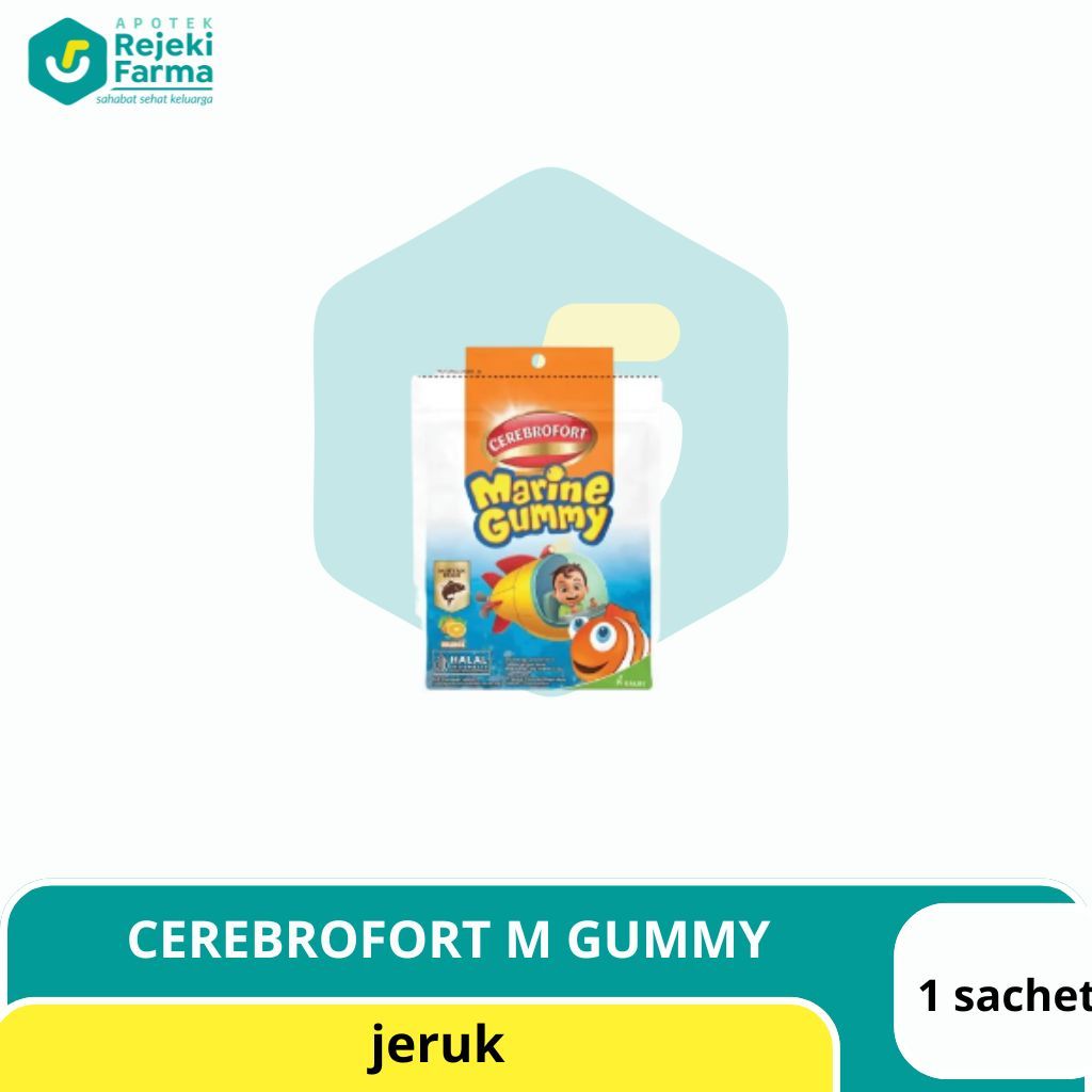 Cerebrofort Marine Gummy - Diperkaya Omega 3 untuk Perkembangan Otak Anak
