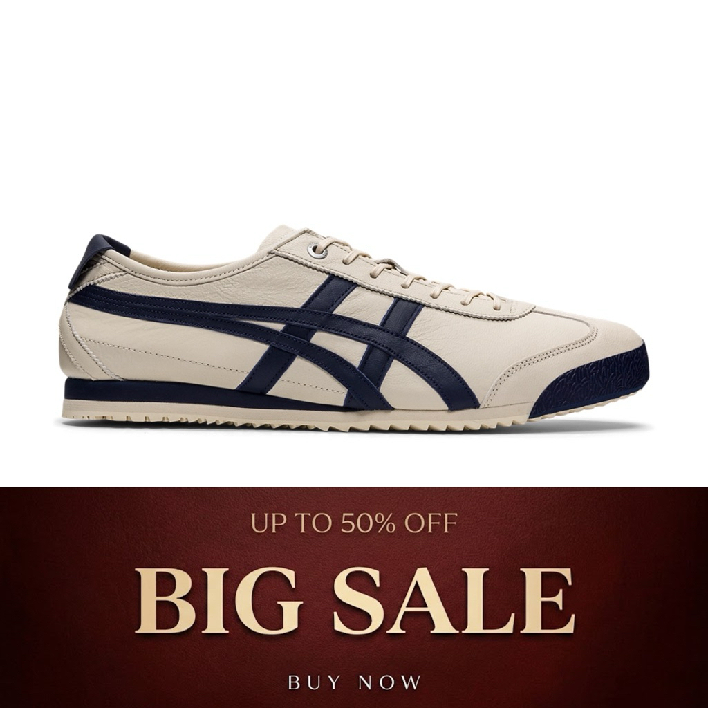 Onitsuka Tiger Mexico66 SD Cream Navy Sneakers Unisex