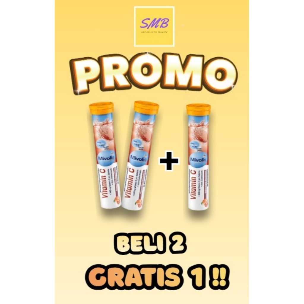 Mivolis DM Vitamin C CDR Asli Jerman 20 Tablet Effervescent