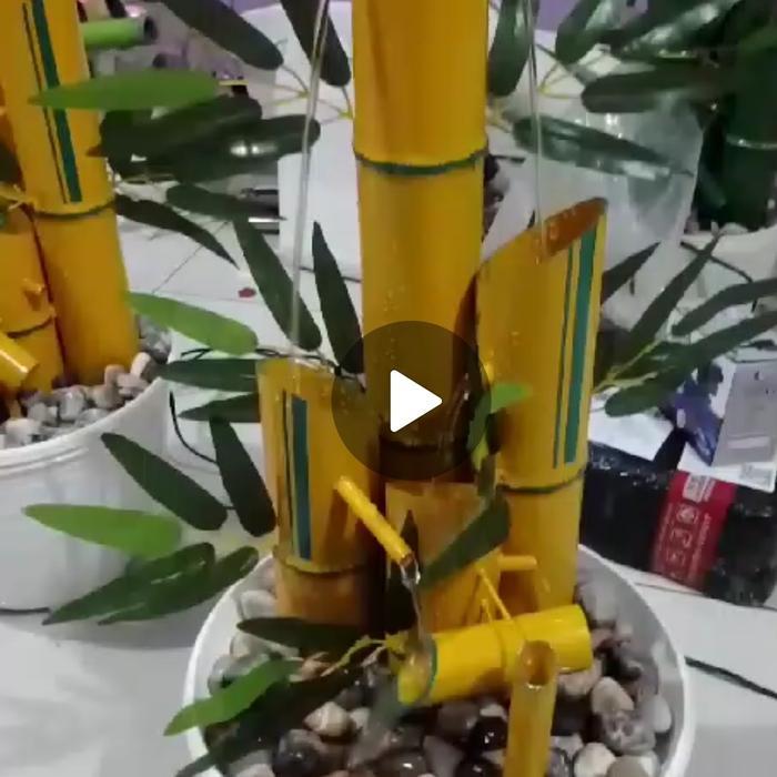 Air mancur bambu air mancur replika bambu mini hiasan dekorasi