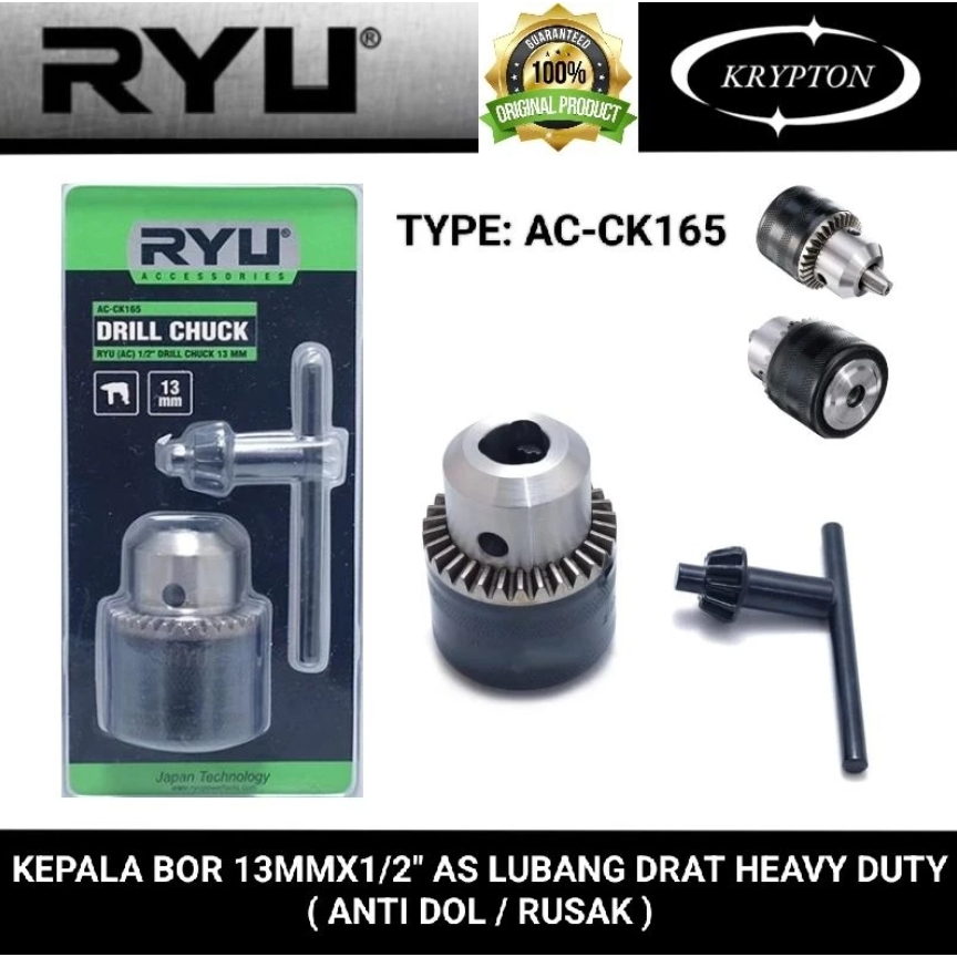 Ryu by tekiro kepala bor heavy duty jaminan asli original