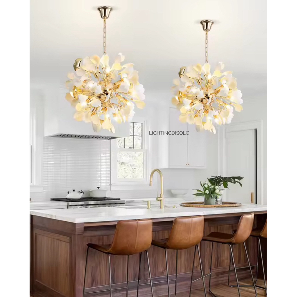 Lampu gantung modern minimalis ginkgo biloba HS5K - HO - K
