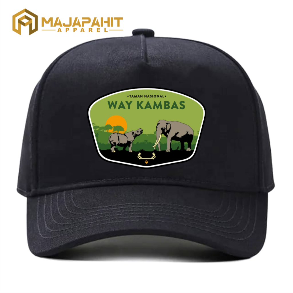 Topi Balai Taman Nasional Way Kambas Baseball Full Kain Premium - Majapahit Apparel
