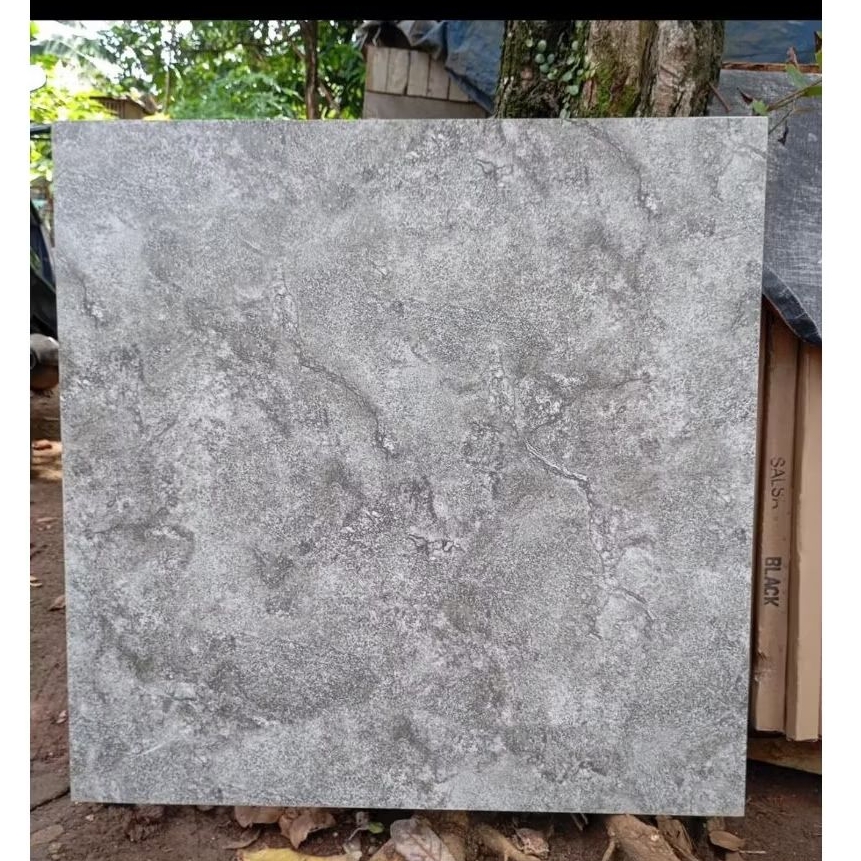 Granit lantai 80x80 abu marmer matte Surface ekonomi quality