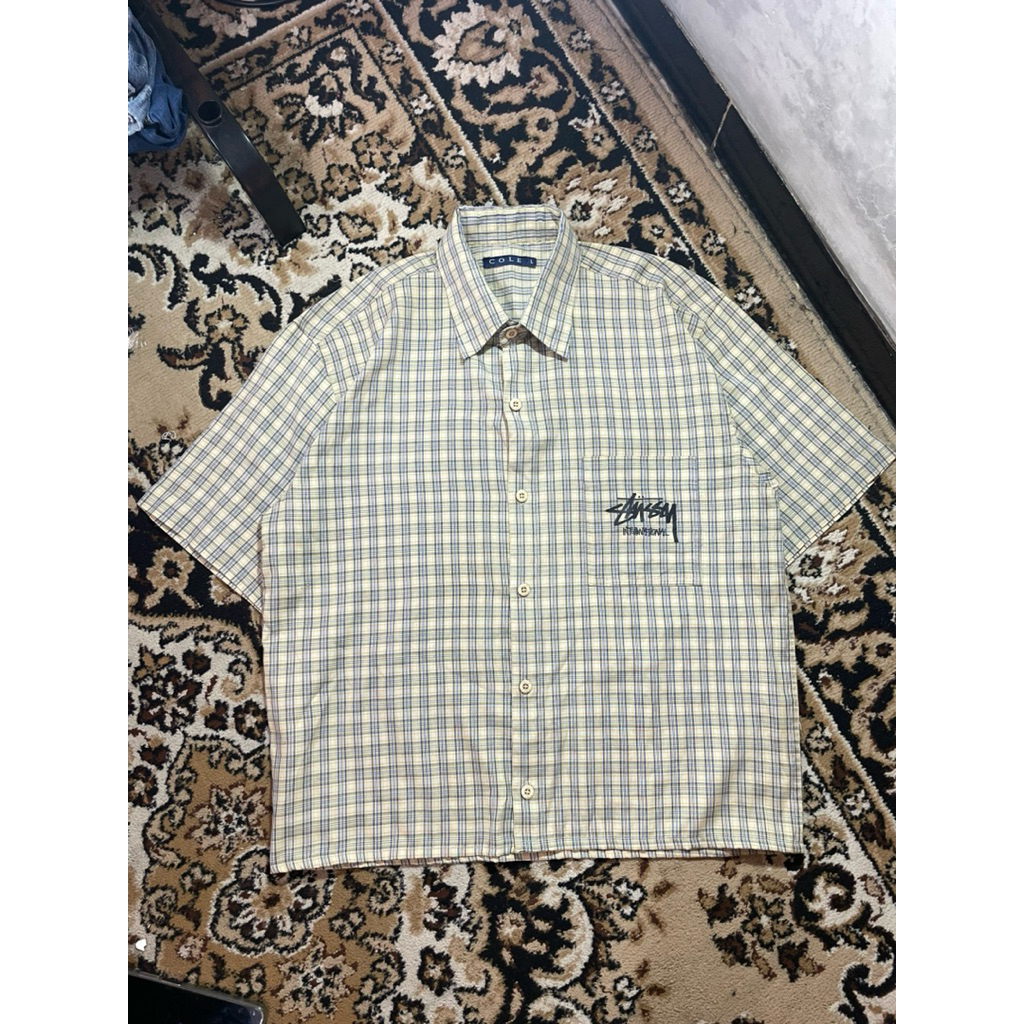 kemeja kotak kotak boxy cole