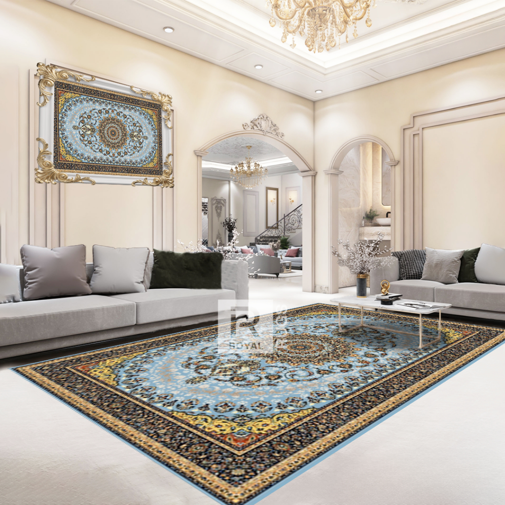 RoyalRugs - Karpet PREMIUM TURKISH Permadani  - Karpet Ruang Tamu Estetik Tebal Anti Slip Lembut