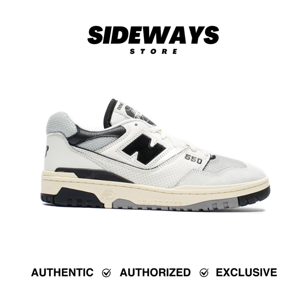 New Balance 550 Sea Salt Black Sail (BB550CPC) - 100% Original Guarantee