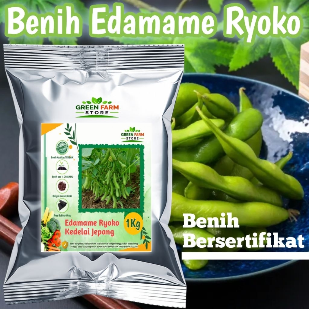 Benih Edamame Ryoko Jepang 1kg Benih Bersertifikat