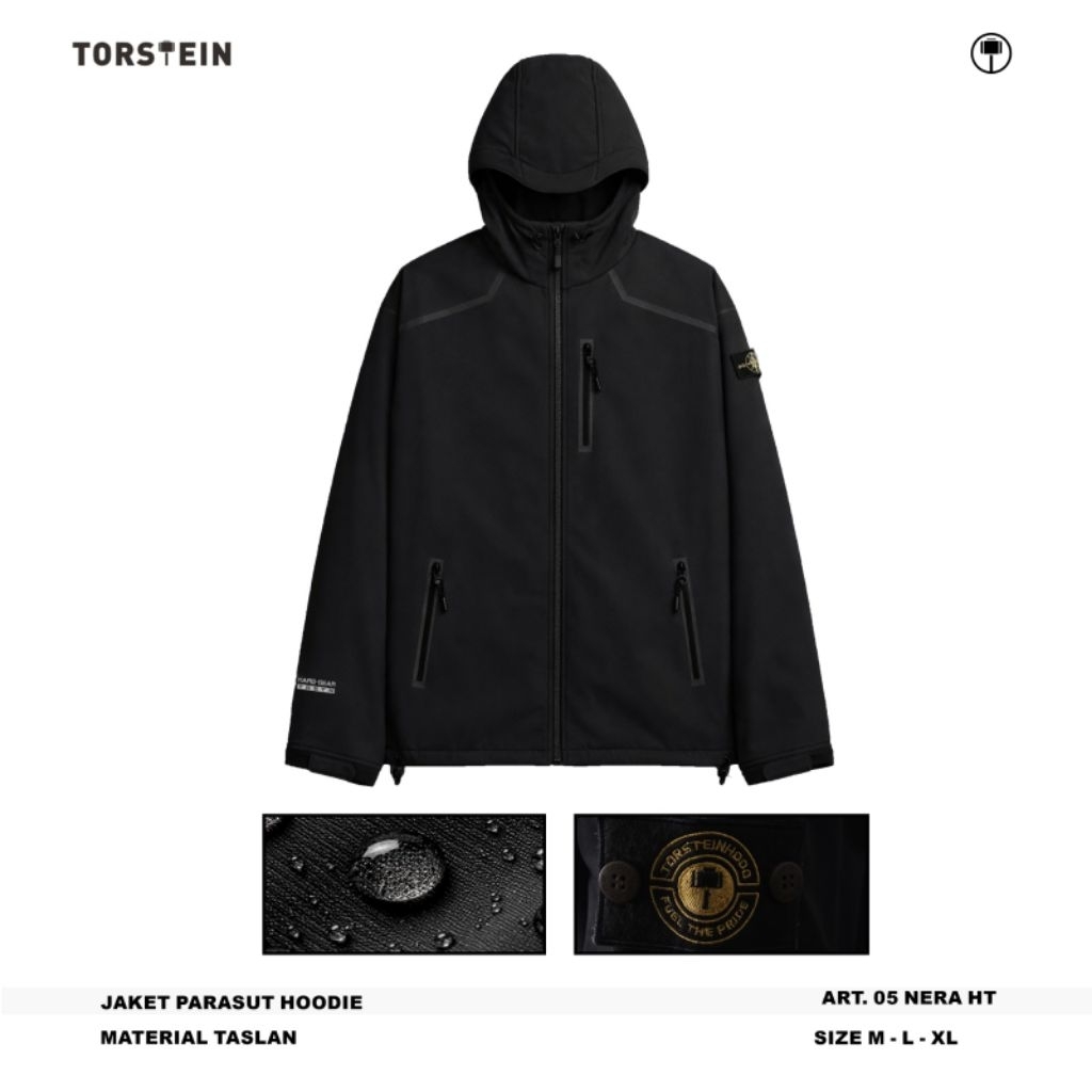 jaket Parasut Hoodie Pria Torstein
