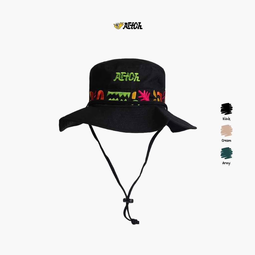 Artch - Leafshade Hitam - Topi Rimba Bucket Hat
