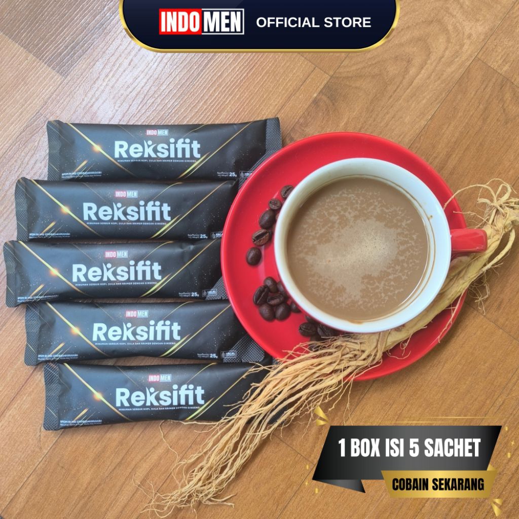 INDOMEN Reksifit Kopi Ginseng 1 Box 5 Sachet Banyak Dicari Alternatif Kopi Java Plus