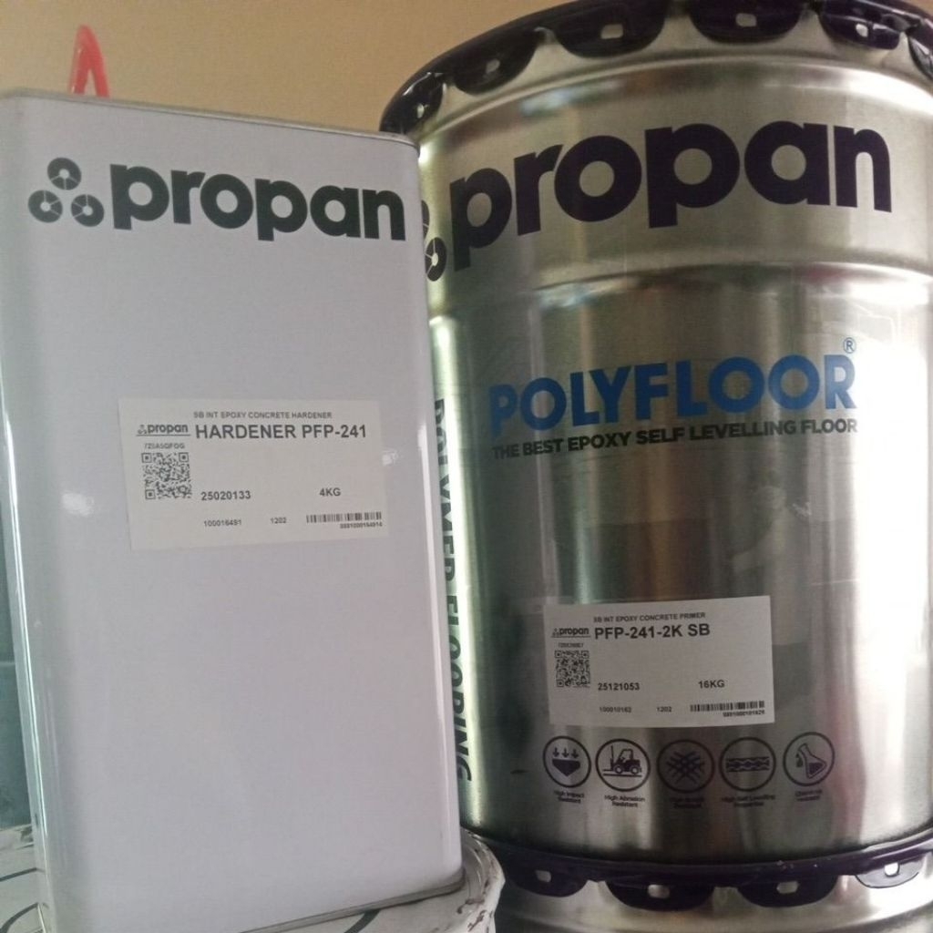 propan polyfloor pfp 241 2K SB Cat dasar Epoxy Lantai 20kg