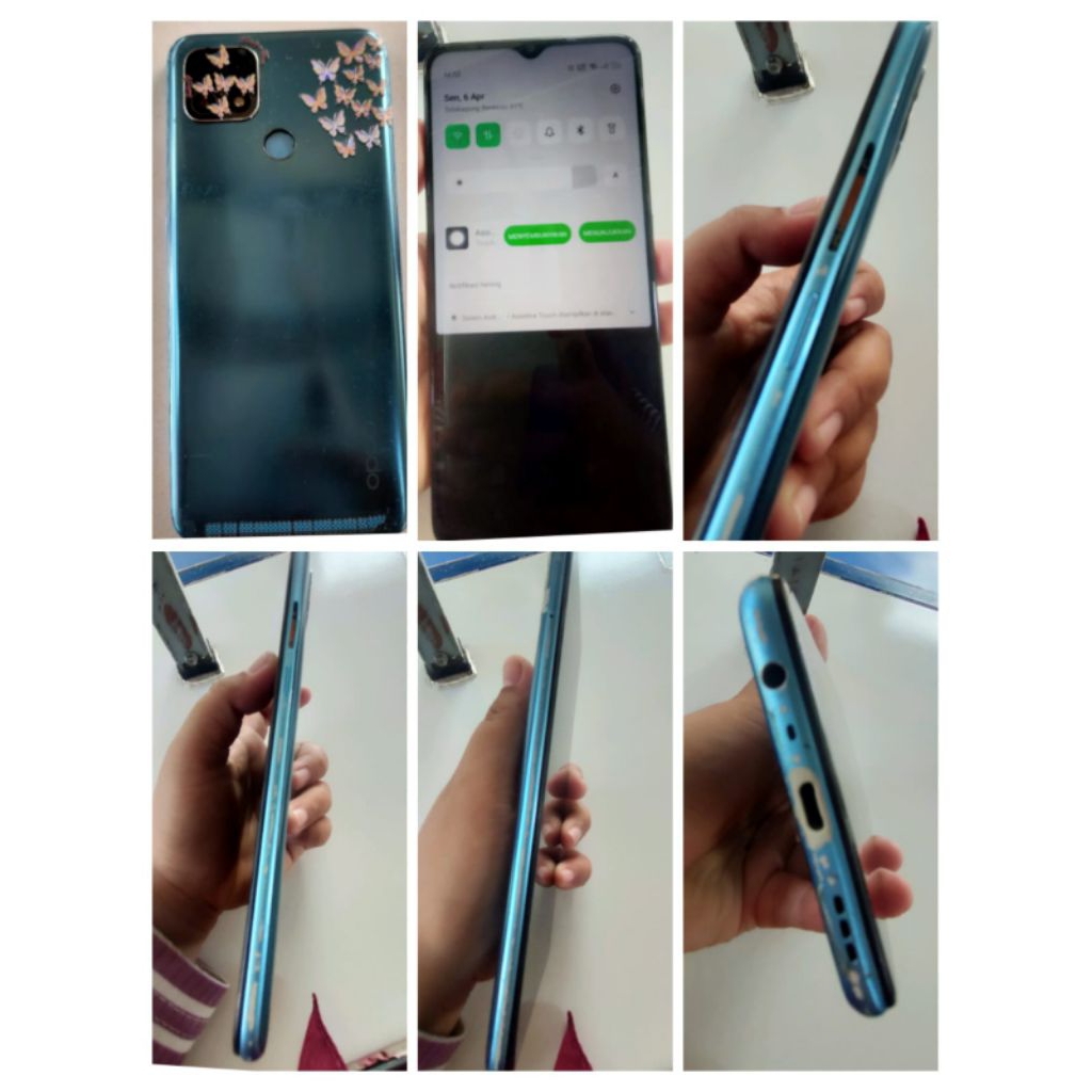 OPPO A15s 4/64GB - Mesin Normal Lancar (Minus Fisik)