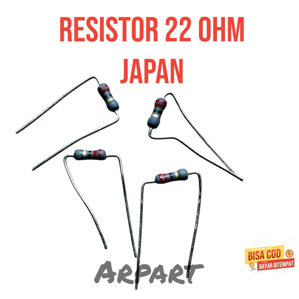 resistor original japan 22ohm 1/2watt bodi kecil