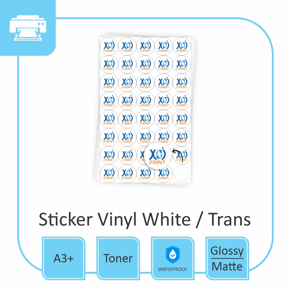 CETAK STICKER CUSTOM | STICKER VINYL | STICKER TRANSPARANT | WATERPROOF