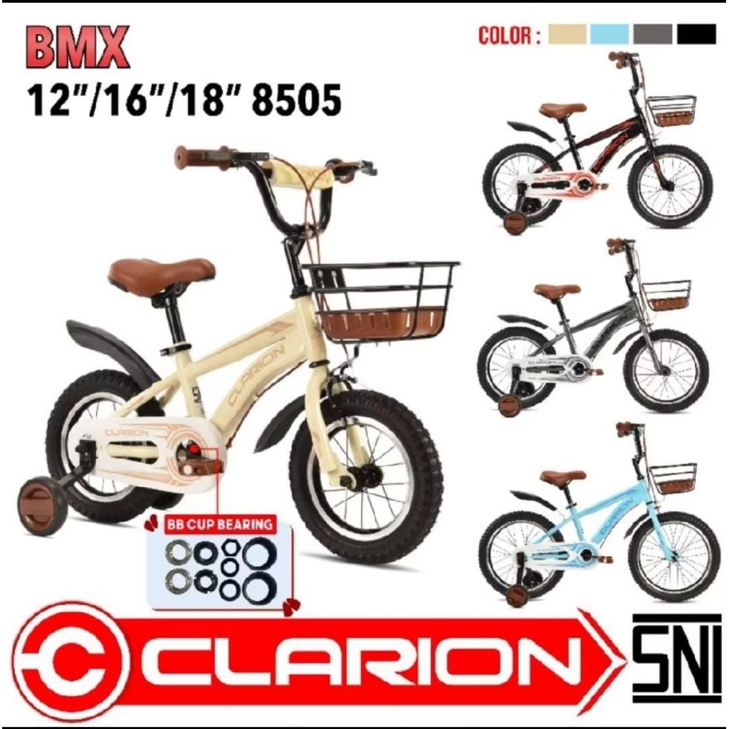 Sepeda Anak Murah Berkualitas BMX 12 16 18 inch CLARION 8505, 8503 Dan 9923 New Phoenix CTB
