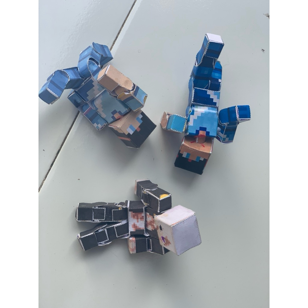 Papercraft minecraft bebas request karakter