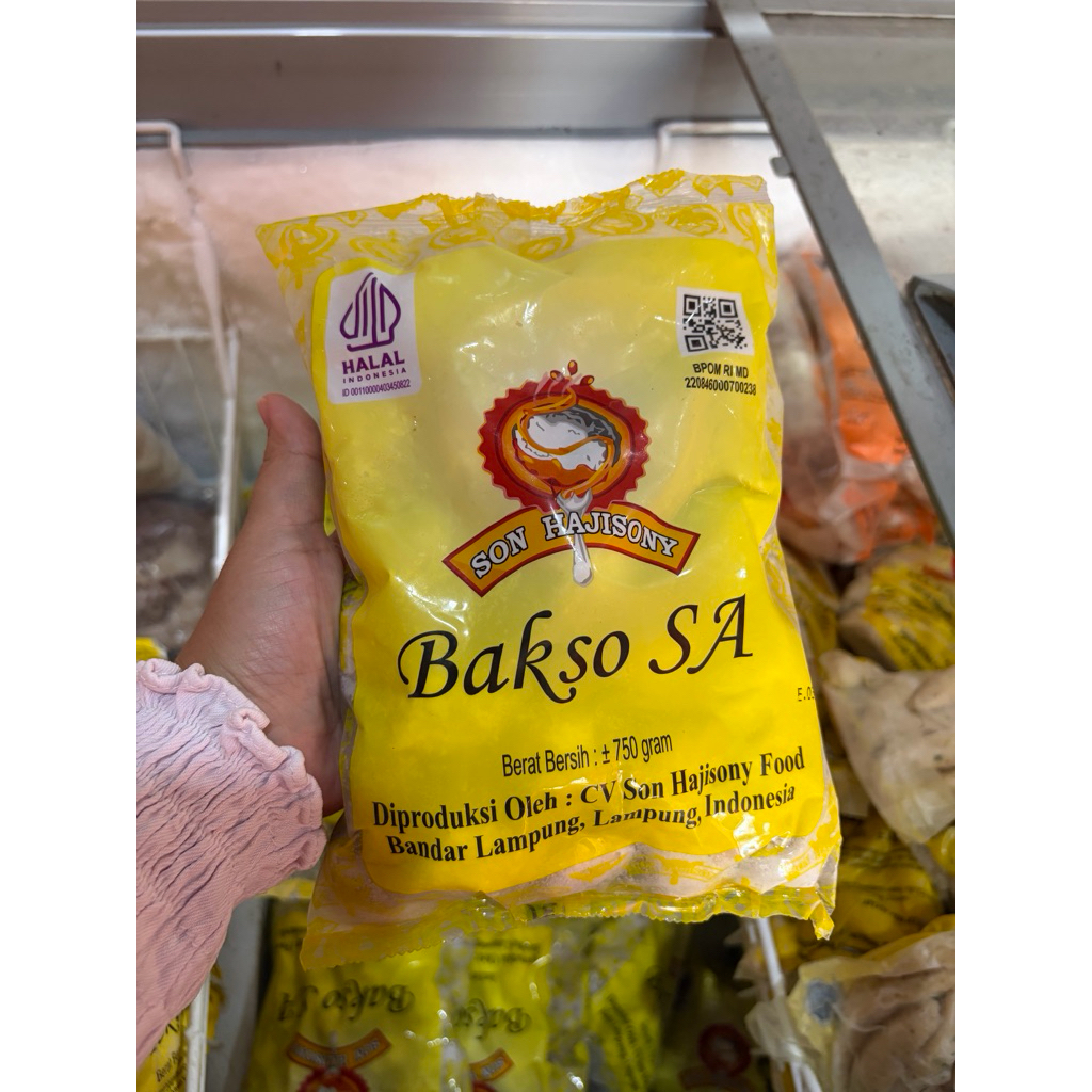 Bakso Sony SA 750gram ( daging ayam mix sapi )+ Bumbu Bakso Sony