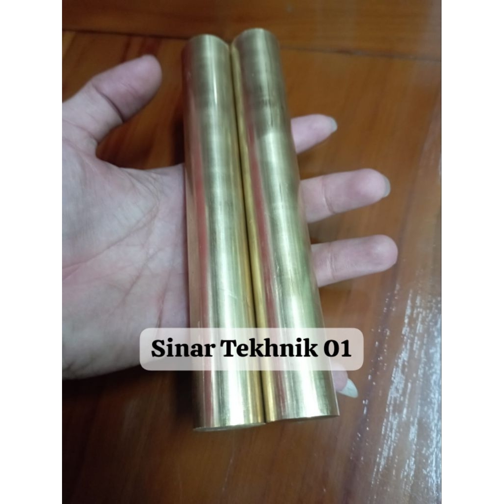 As Kuningan Murni Diameter 25mm x 100mm As Kuningan