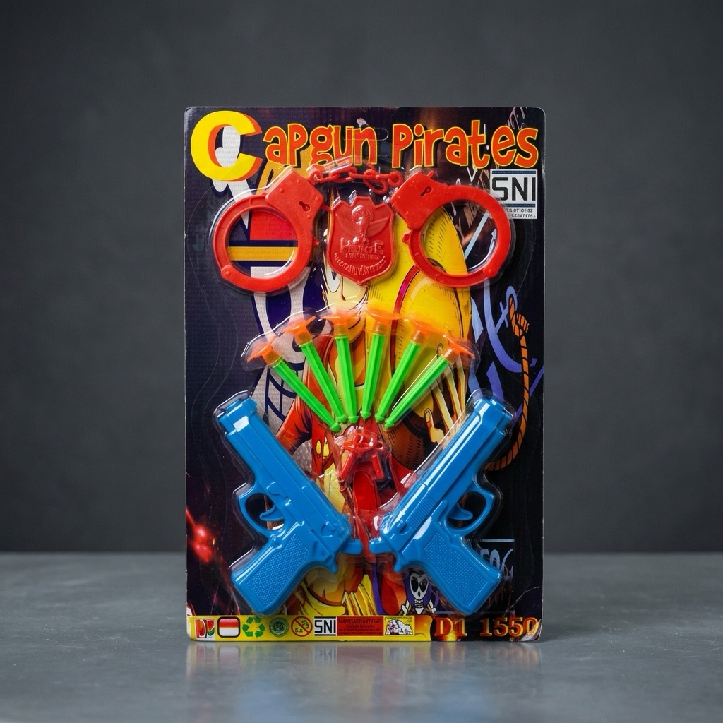 Mainan Anak Pistolan | Cap Gun Pirates | Police Gun Set