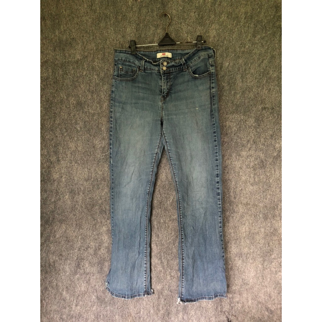 Celana Jeans Levi’s Rework 526 slender boot custom hand made sashiko Original High Waist Vintage Fit