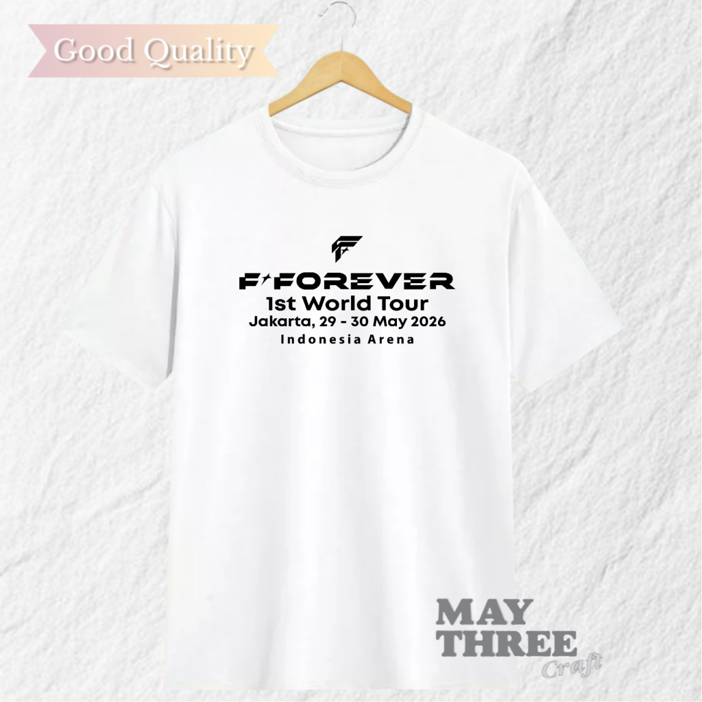 Maythree Kaos F4 F Forever Meteor Garden World Tour 2026 Jakarta Baju Konser Lengan Pendek Good Qual