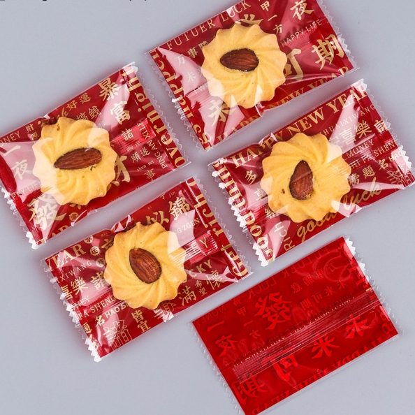 100pc Plastik Packing Cookies Nougat Nastar - Plastik Kemasan 5,5x8,5cm