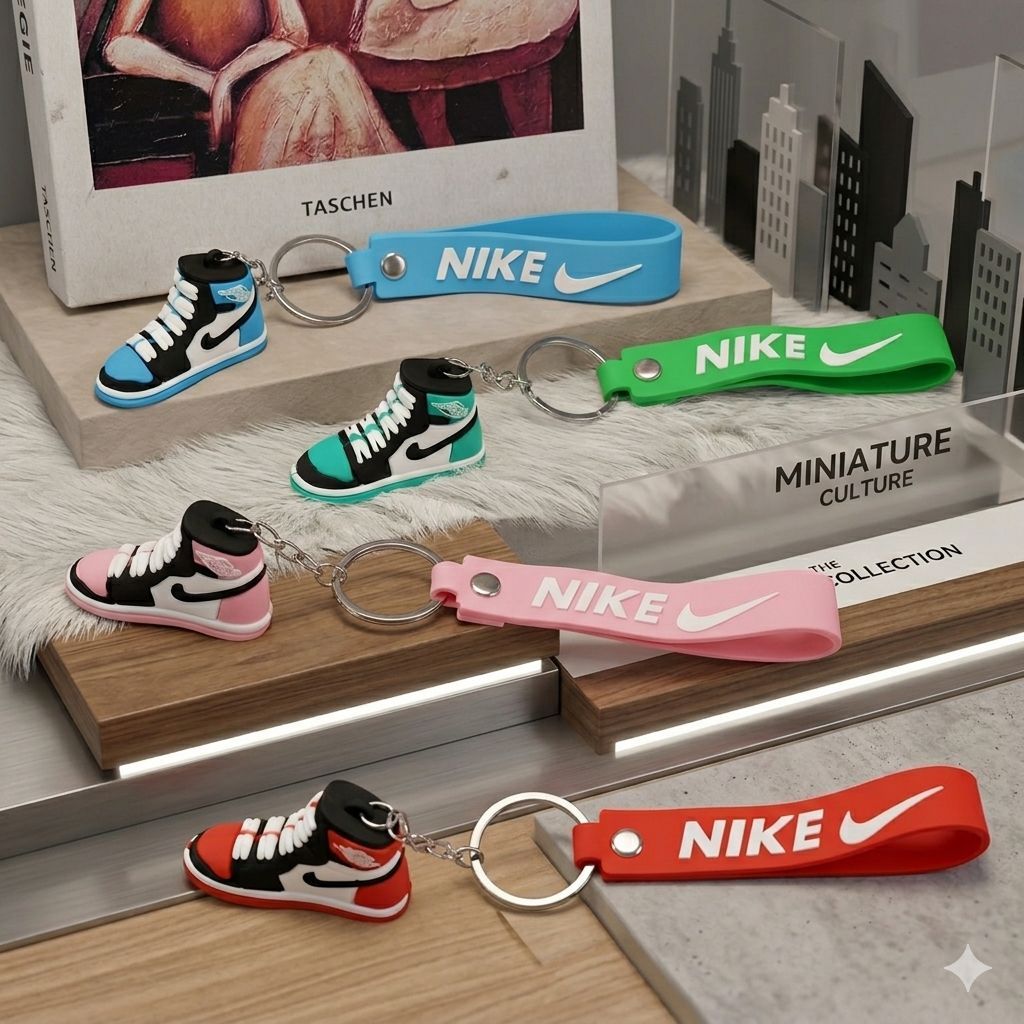 GANTUNGAN KUNCI KARET SEPATU AIR PREMIUM MEWAH JORDAN BASKET BASKETBALL SPORT OLAHRAGA SPORTY GANCI