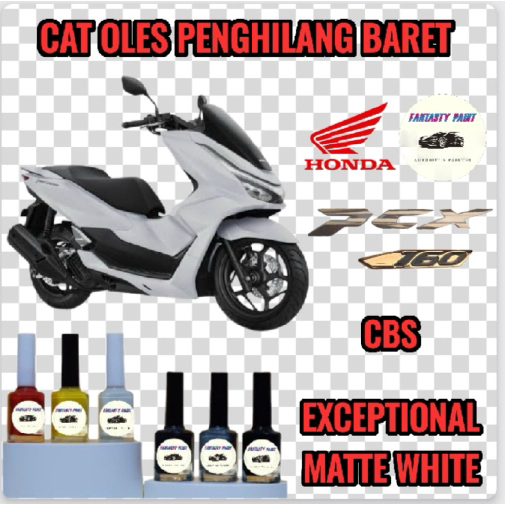 CAT OLES PENGHILANG BARET MOTOR HONDA PCX CBS ALL NEW 2026 WARNA EXCEPTIONAL MATTE WHITE PUTIH DOFF