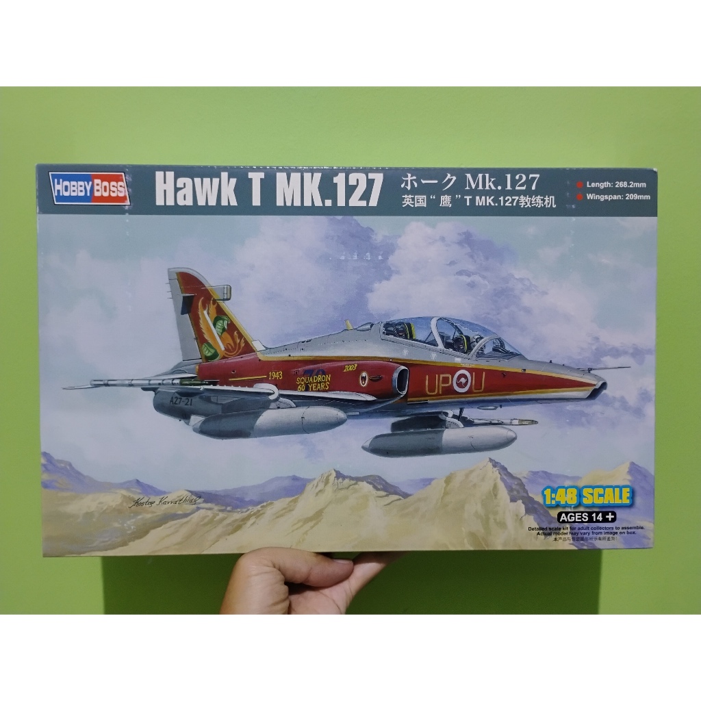 Model Kit Pesawat Jet Tempur Hawk T MK.127 100 109 TNI AU Indonesia Skala 48 Hobby Boss