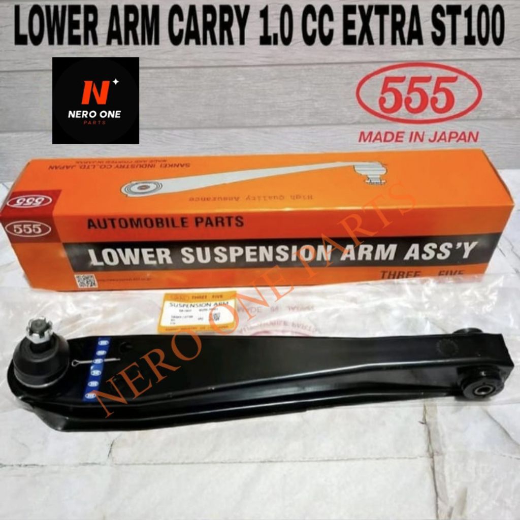LOWER ARM ASSY / SAYAP BALL JOINT SUZUKI CARRY 1.0cc / CARRY EXTRA ST100 ORIGINAL 555 SANKEI JAPAN